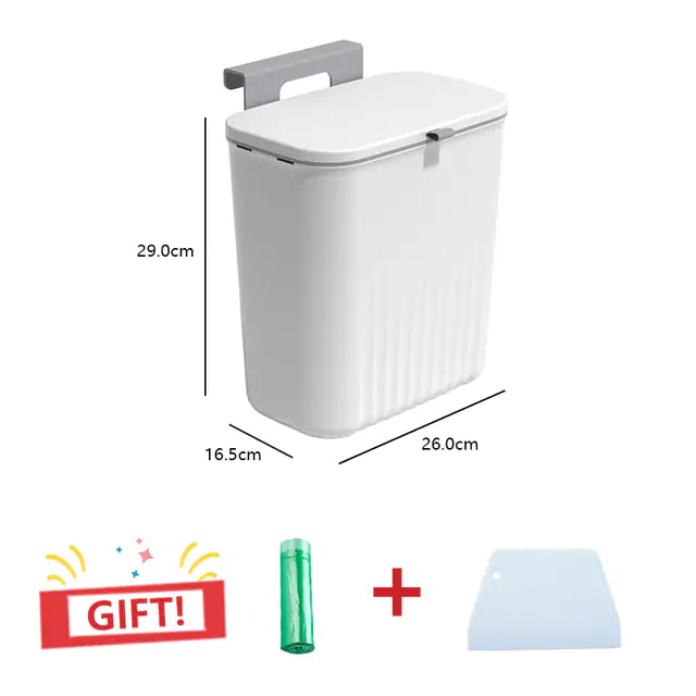 Smart Slide-Lid Kitchen Bin