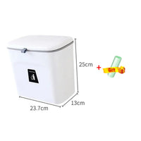 Smart Slide-Lid Kitchen Bin