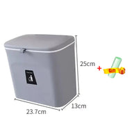 Smart Slide-Lid Kitchen Bin